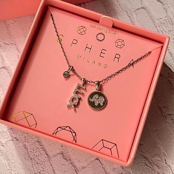 Sphere Milano CZ Luck Charms Necklace - Picture 1 of 6